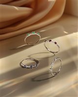 Fabriano - Piazza del Comune 25 - Anneau Bliss Femme Bl via lattea in Or blanc Rubino 0.26 Ct 20109696 - 20109696